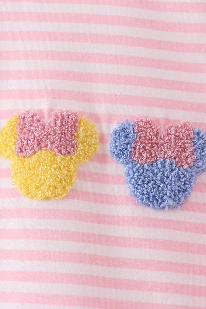 French Knot Ruffle 2pc Set | Pink | 12M+