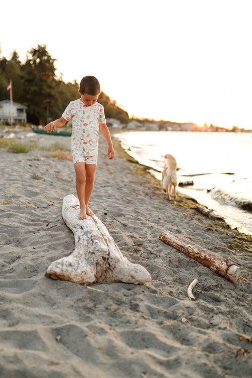 Bamboo "Beach Pawty" 2pc Pajama Set | 12M+