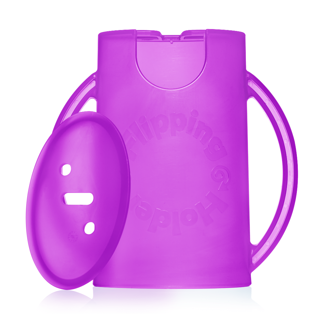 Flipping Holder Deluxe w/ Lid | Purple