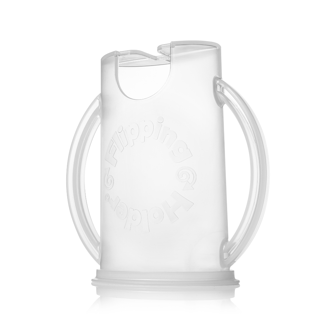 Flipping Holder Deluxe w/ Lid | White