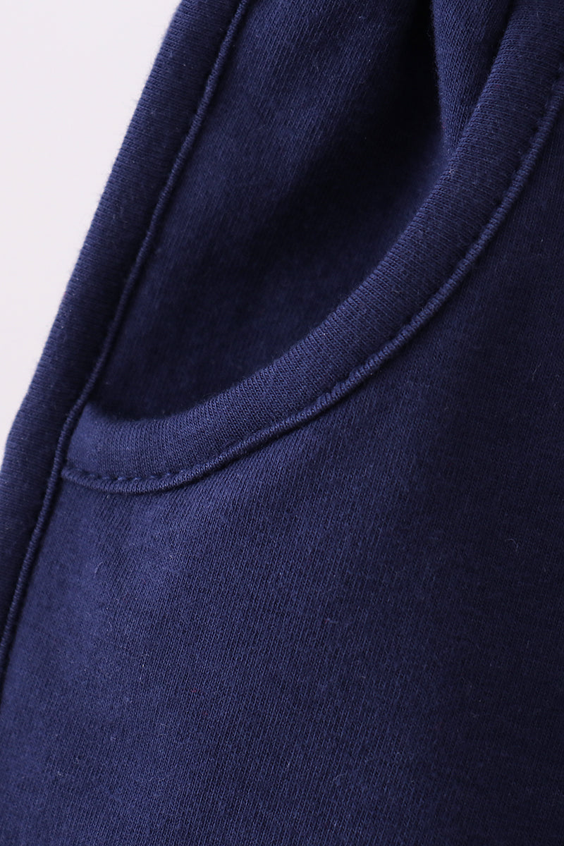 Stripe Bow Shorts | Navy | 12M+