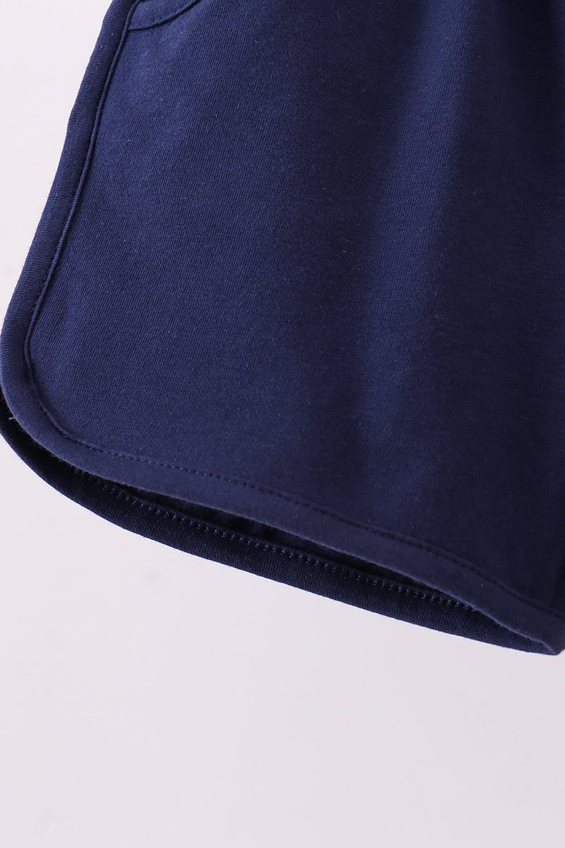 Stripe Bow Shorts | Navy | 12M+