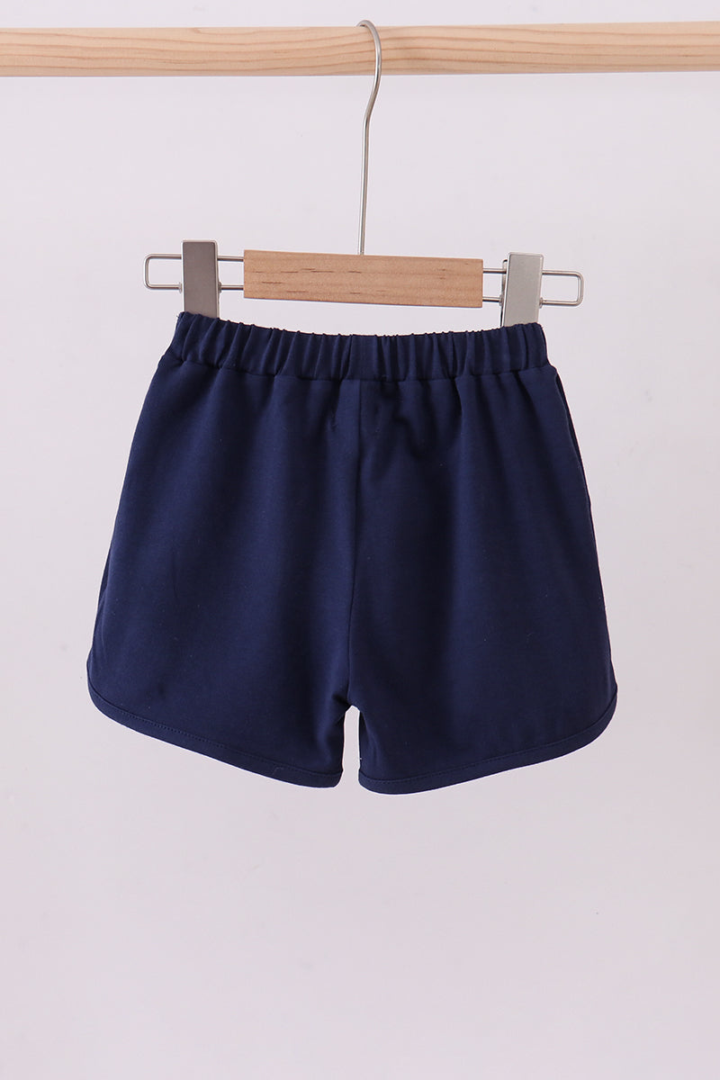 Stripe Bow Shorts | Navy | 12M+