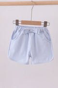 Stripe Bow Shorts | Blue & White | 12M+