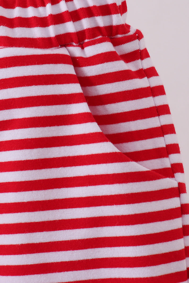 Stripe Shorts | Red & White | 12M+