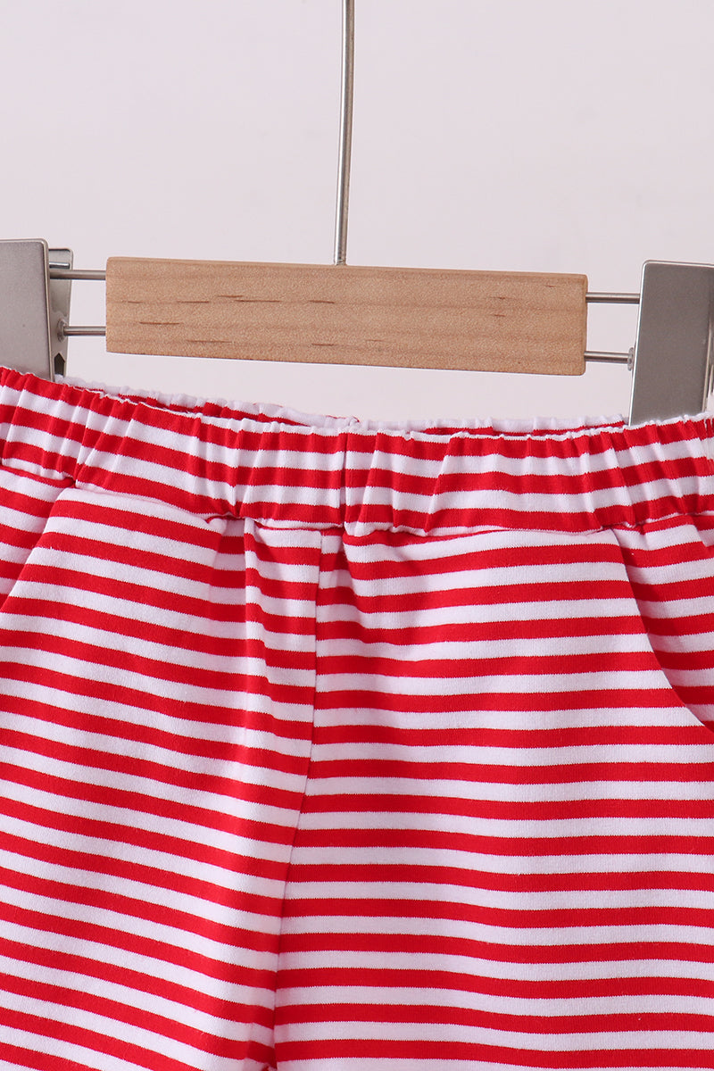 Stripe Shorts | Red & White | 12M+