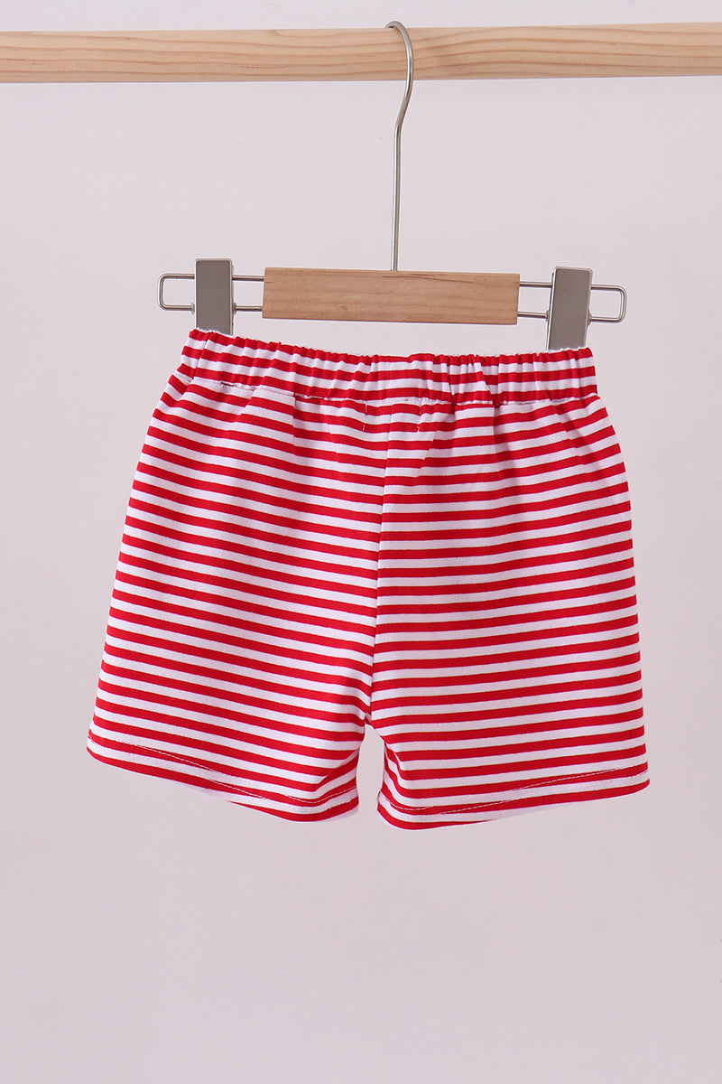 Stripe Shorts | Red & White | 12M+