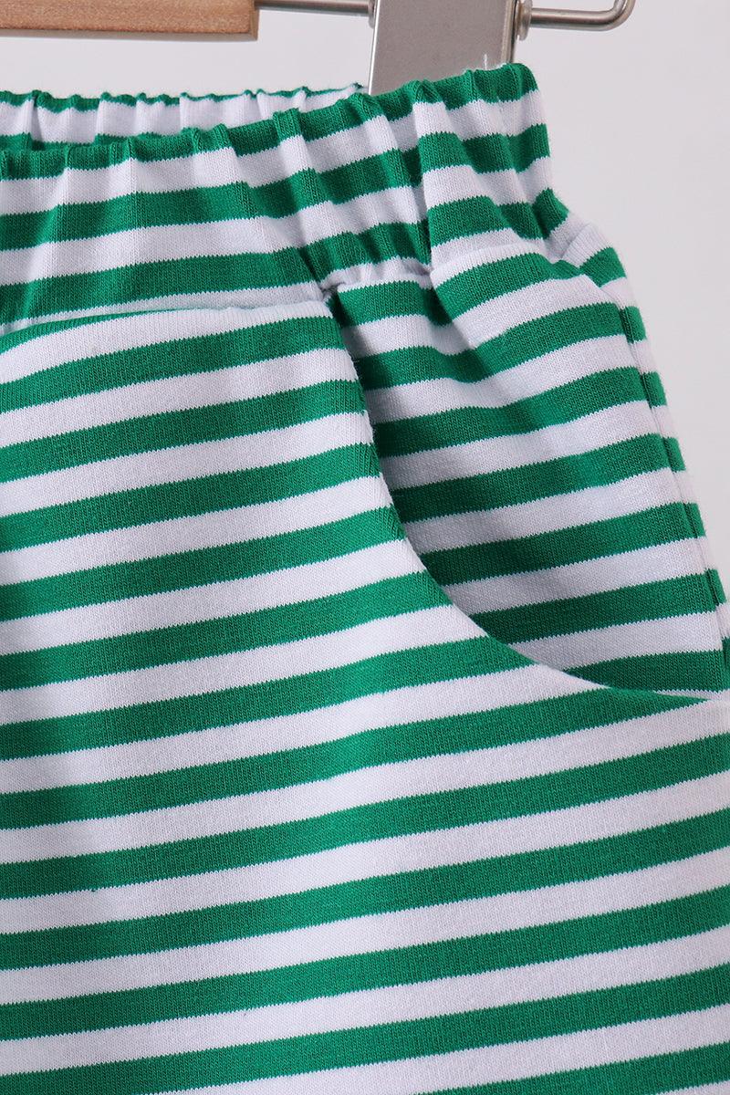 Stripe Shorts | Green & White | 12M+