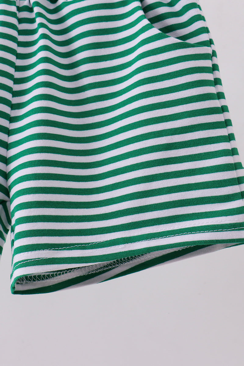 Stripe Shorts | Green & White | 12M+
