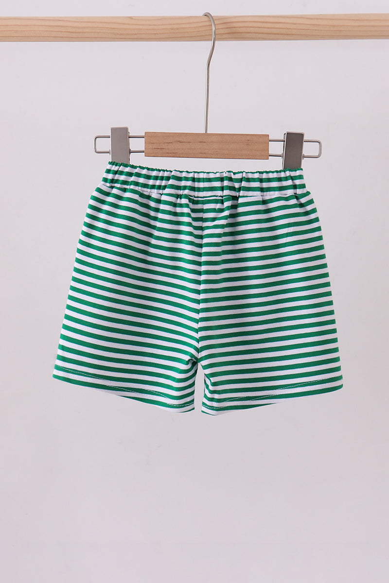 Stripe Shorts | Green & White | 12M+