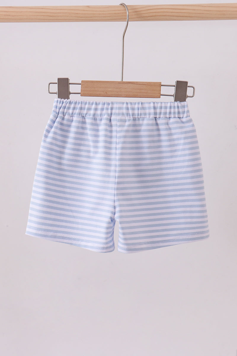 Stripe Shorts | Blue & White | 12M+