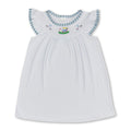 Summer Golf Dress | White Flutter Sleeves