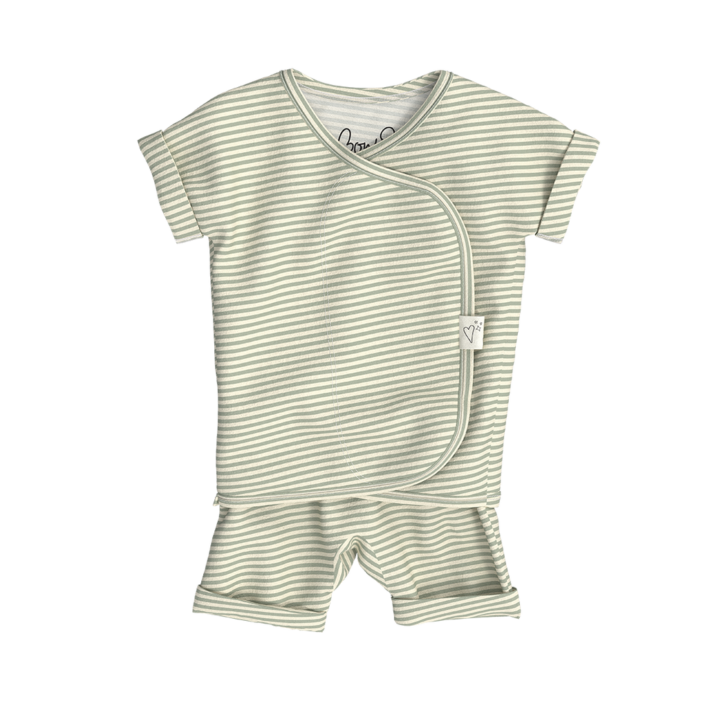 Wrap Romper | Mint Twist