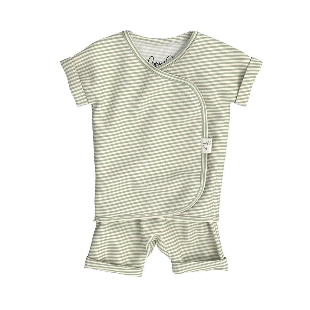 Wrap Romper | Mint Twist