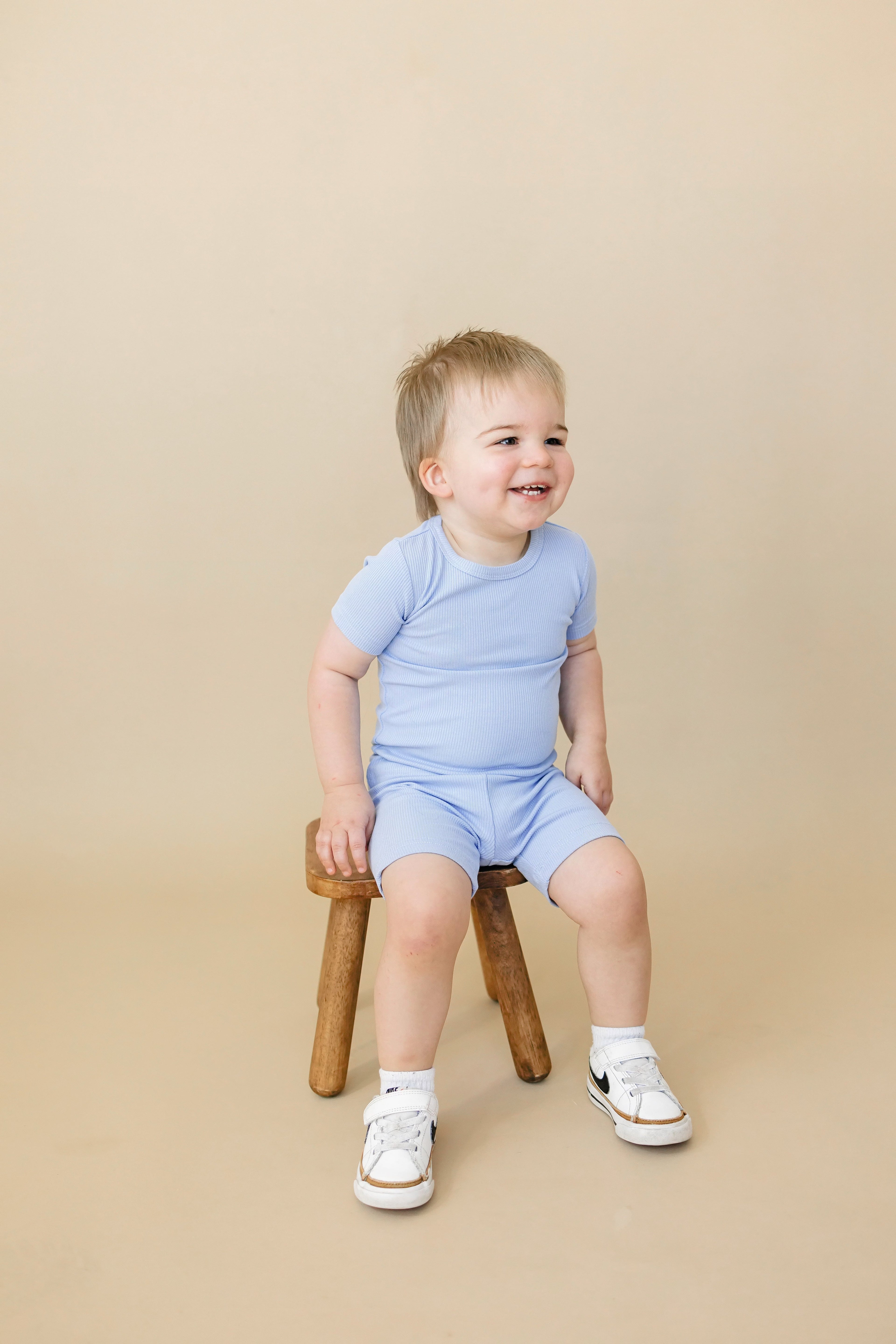 Solid Ribbed Bamboo 2pc Pajama Set | 12M+