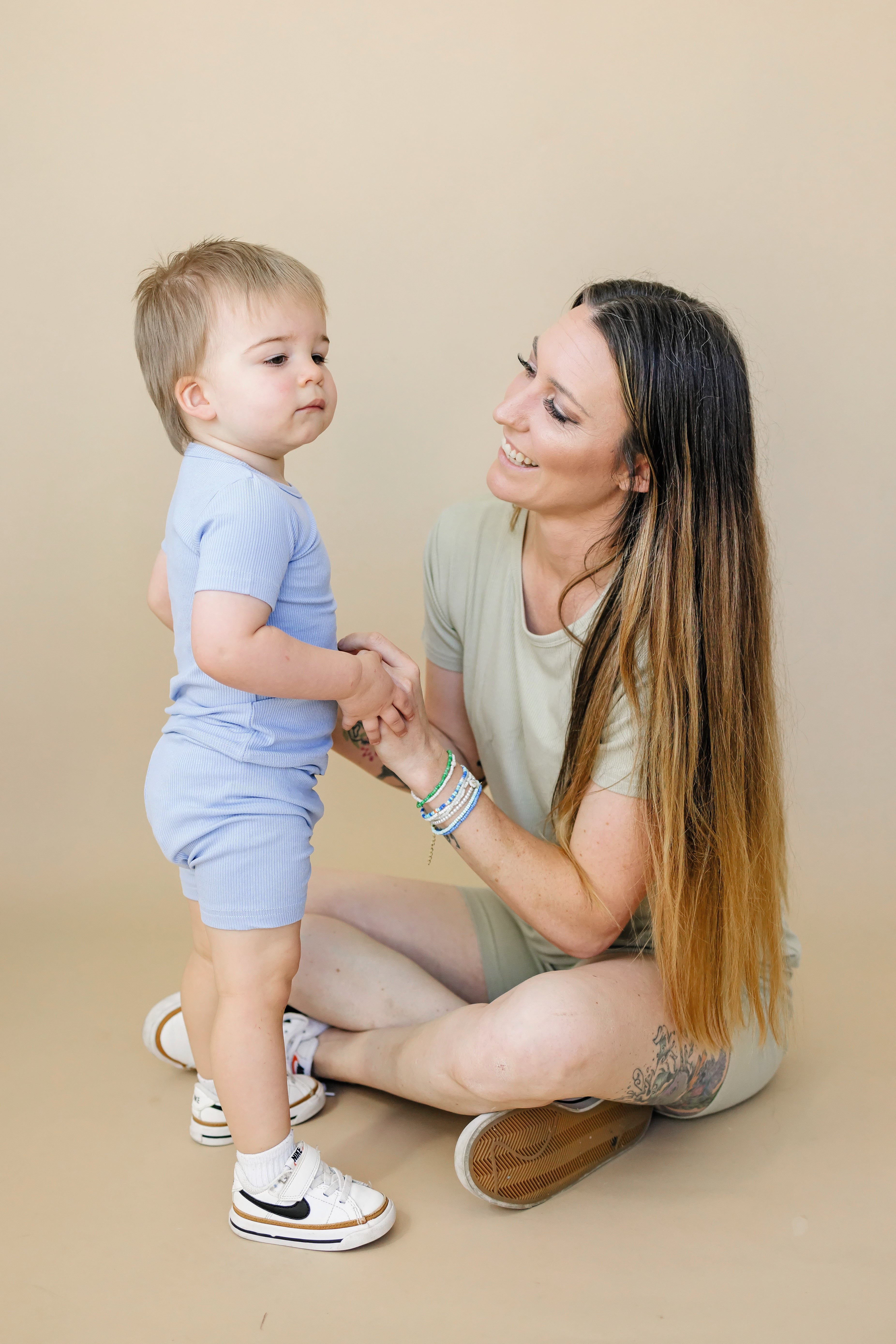 Solid Ribbed Bamboo 2pc Pajama Set | 12M+