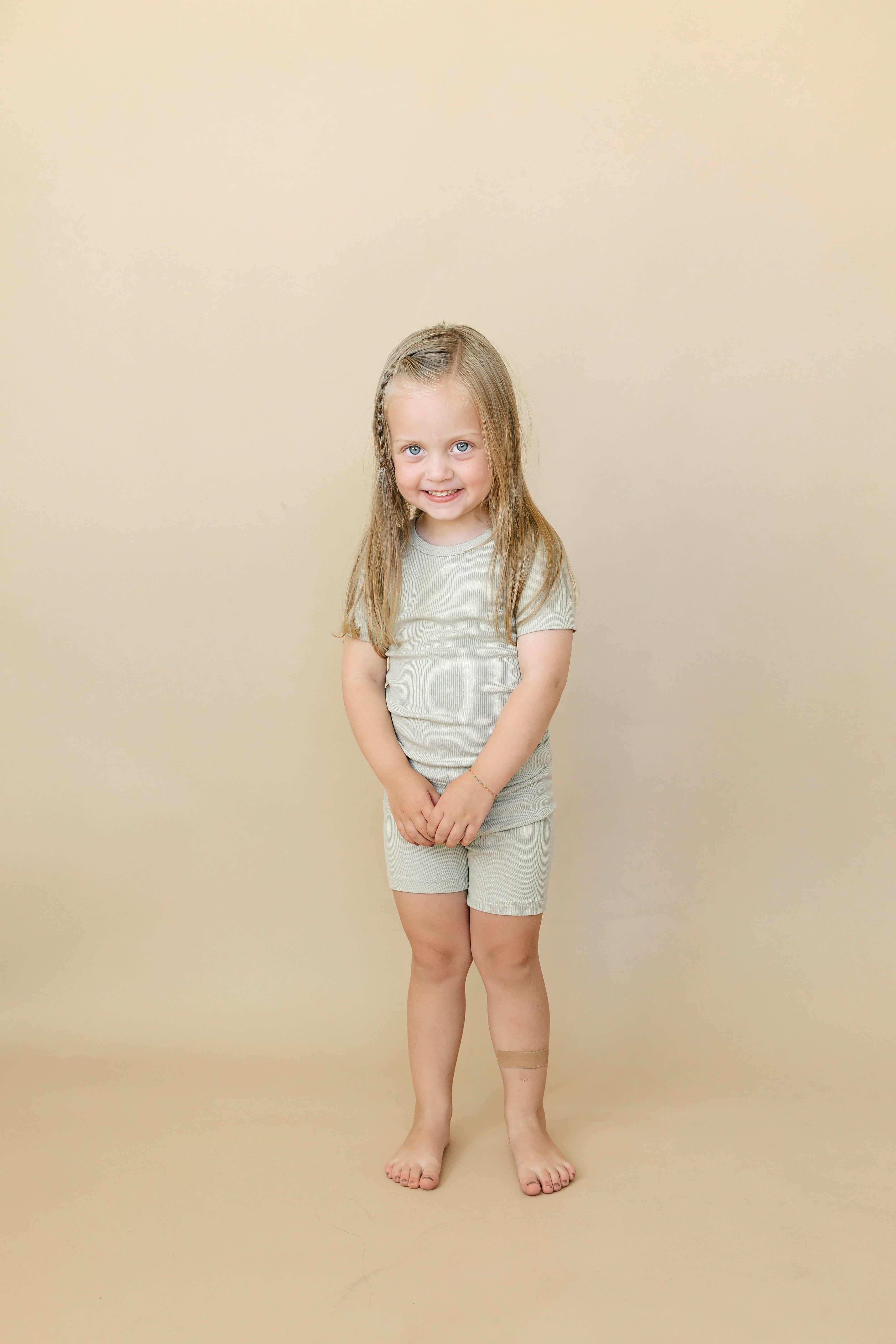 Solid Ribbed Bamboo 2pc Pajama Set | 12M+