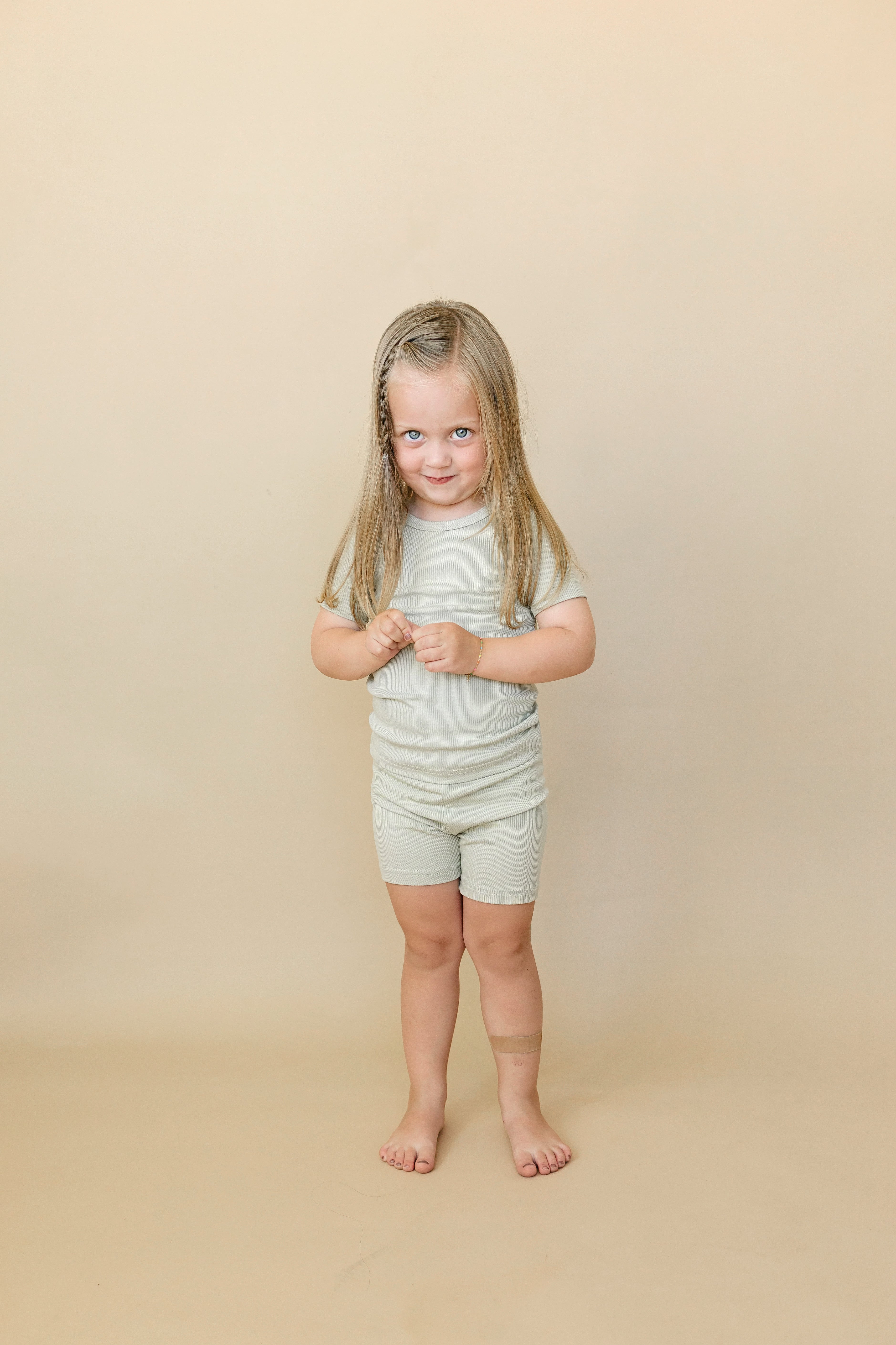 Solid Ribbed Bamboo 2pc Pajama Set | 12M+