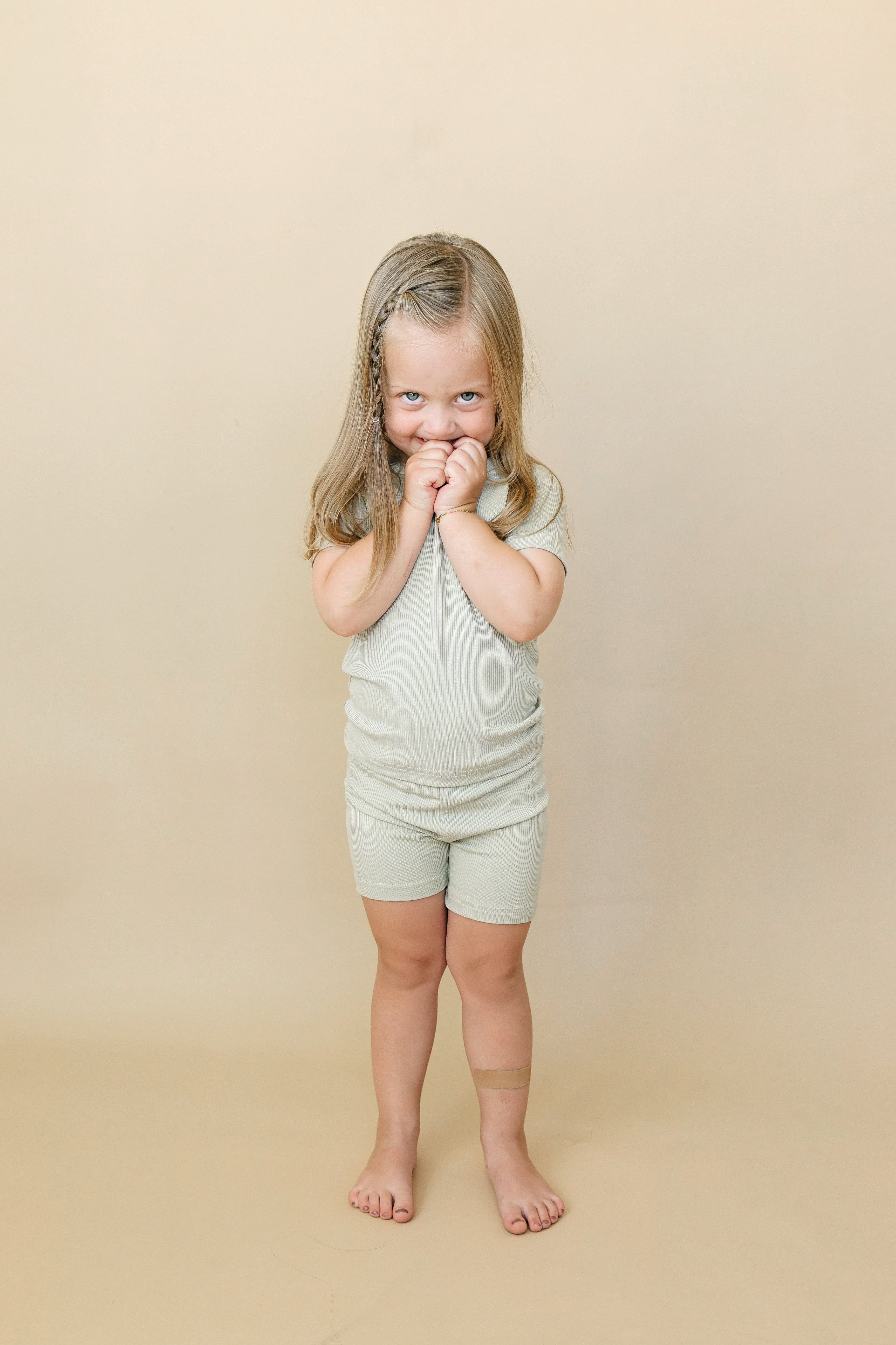 Solid Ribbed Bamboo 2pc Pajama Set | 12M+