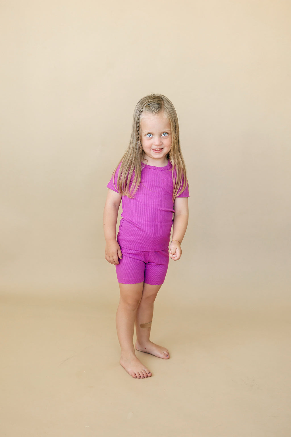 Solid Ribbed Bamboo 2pc Pajama Set | 12M+