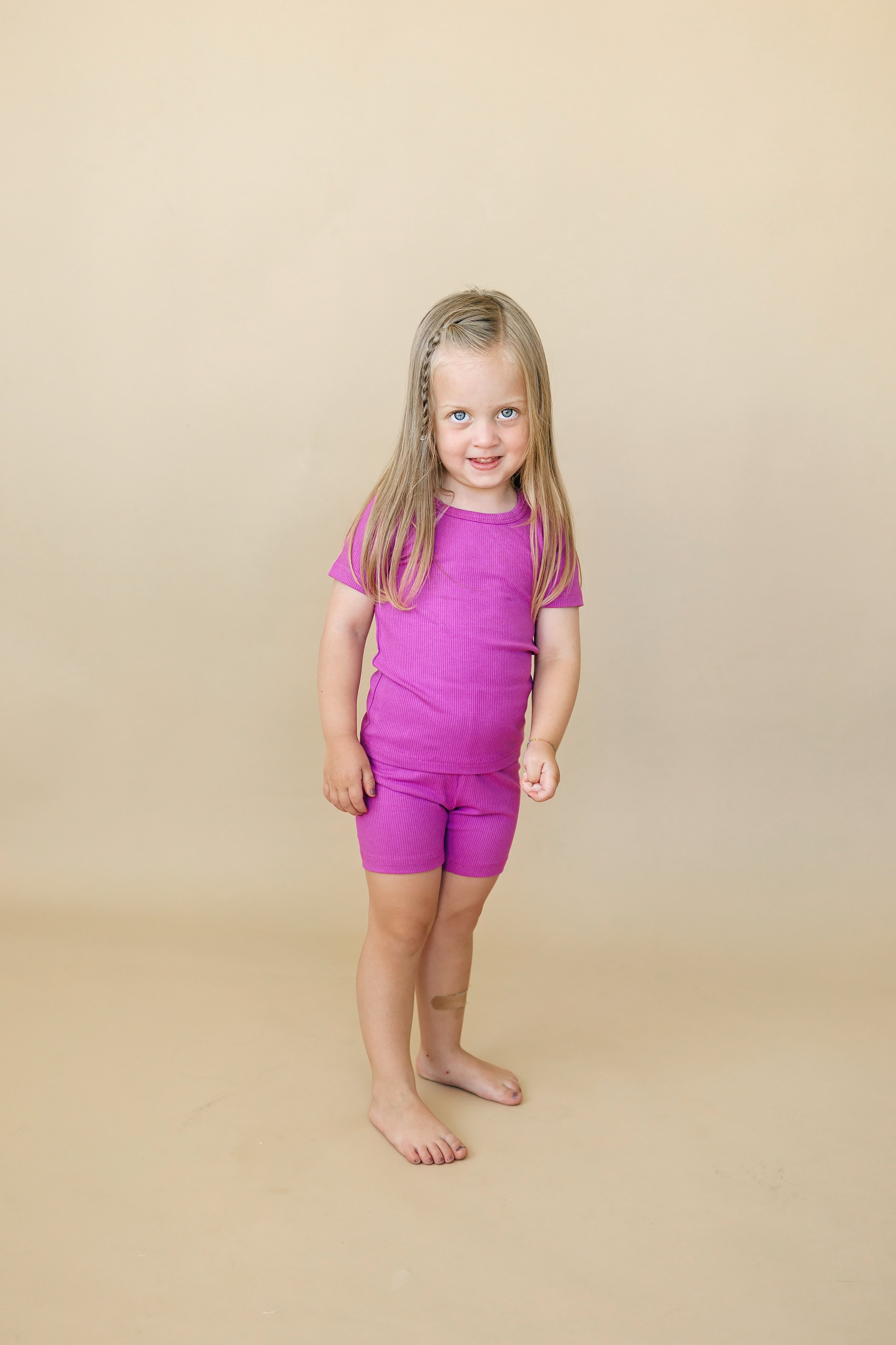Solid Ribbed Bamboo 2pc Pajama Set | 12M+