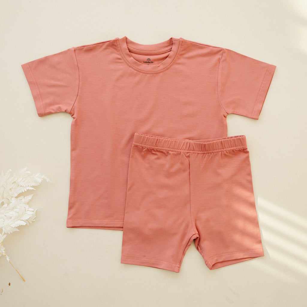 Bamboo Tee & Bike Shorts | SOLD AS SEPARATES