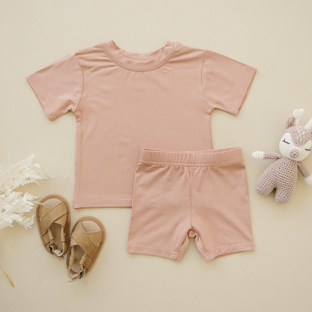 Bamboo Tee & Bike Shorts | SOLD AS SEPARATES