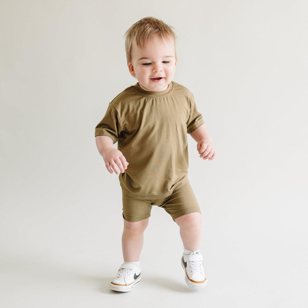 Bamboo Tee & Bike Shorts | SOLD AS SEPARATES