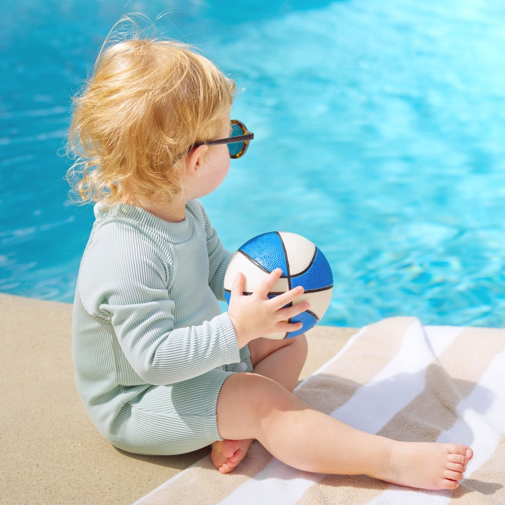 Ribbed Long Sleeve Swimsuit | Gender-Neutral · Mint