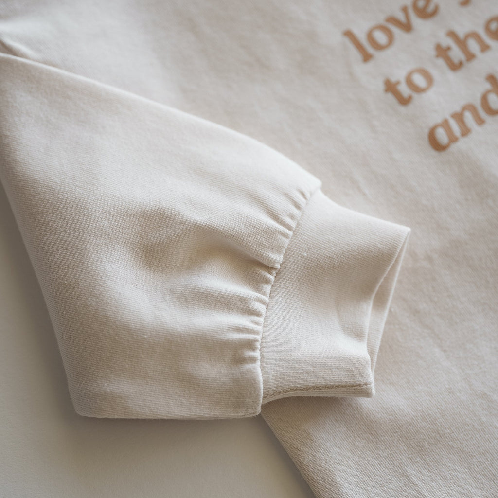 Organic Cotton Long Sleeve | "Love You To The Moon And Back"