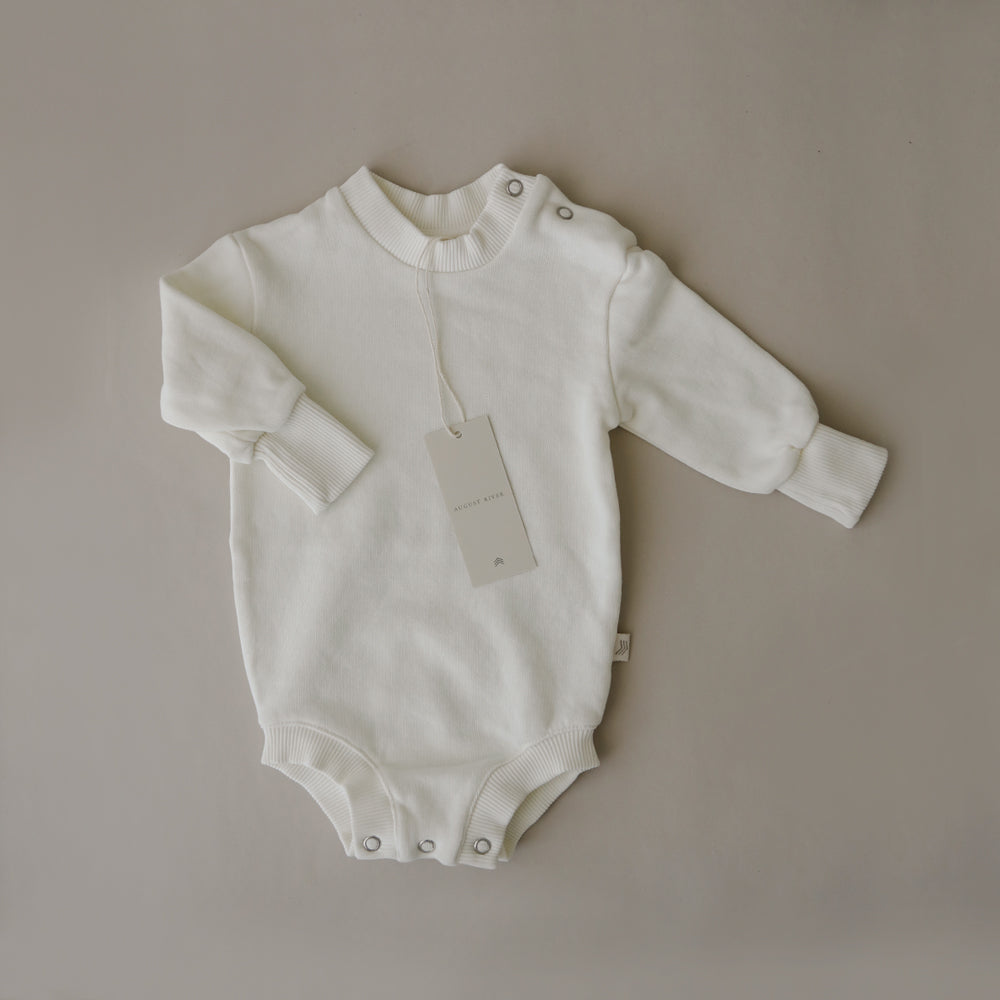 Sweatshirt Romper | Milk