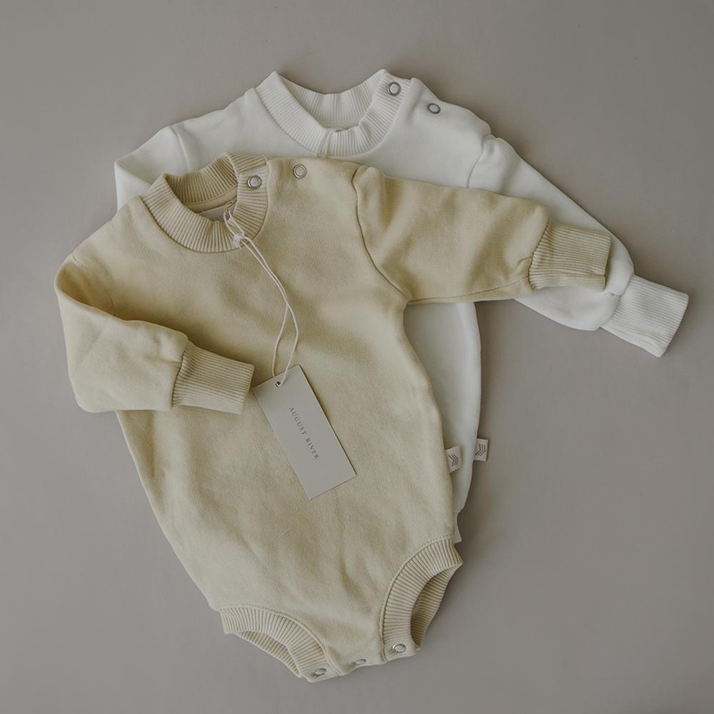 Sweatshirt Romper | Milk